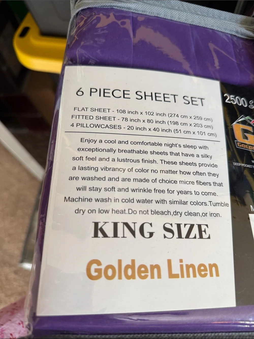 Purple King 6-Piece Sheet Set